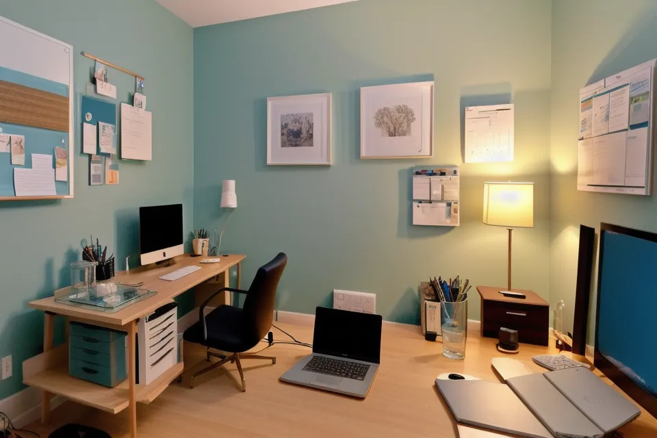 Warm 2700K floor lamp lighting in a San Francisco apartment bedroom to support better sleep and circadian rhythm